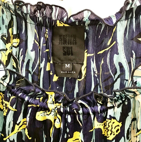 Anna Sui Printed Silk Dress With Ruffles - Picture 8 of 8
